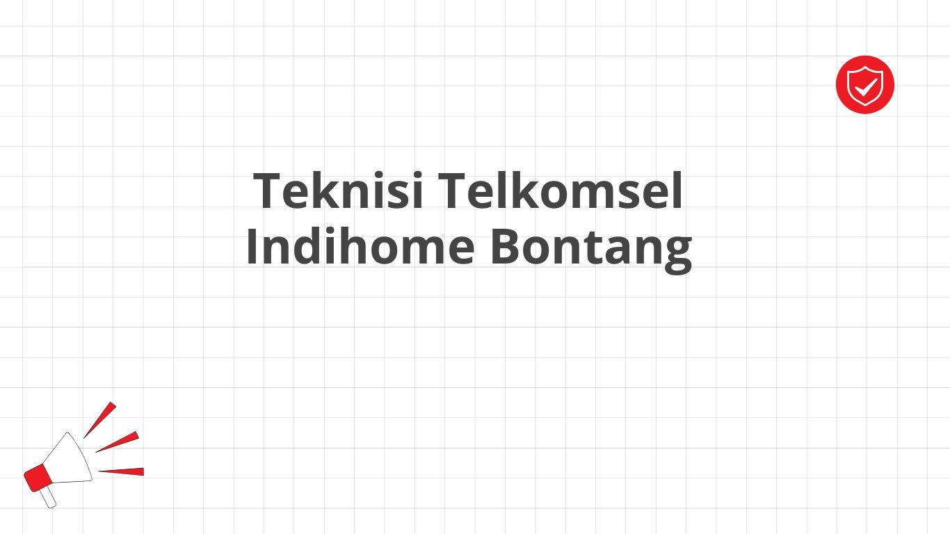 Teknisi Telkomsel Indihome Bontang